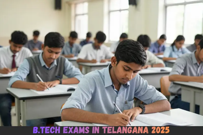 b.tech exams in telangana 2025
